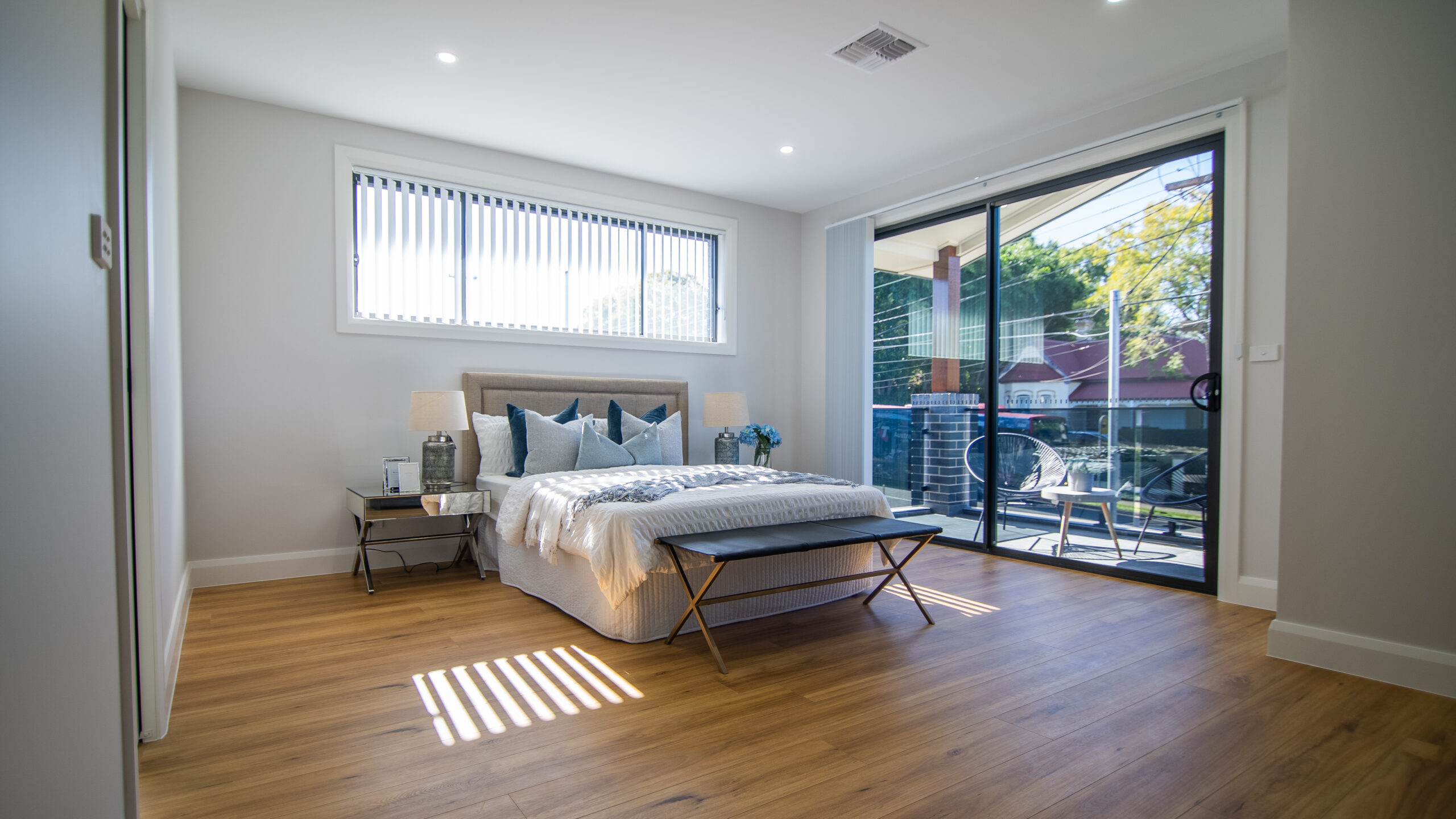 house Bedroom with large window in Sydney